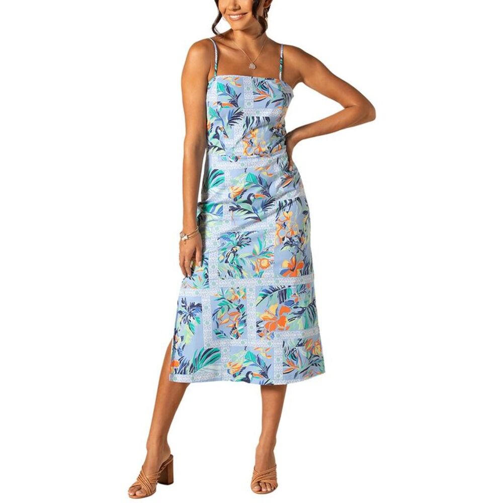 Tori Richard Womens Lucille Bodycon Dress, Blue